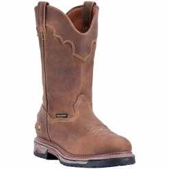 Men's Dan Post Journeyman Work Boots Steel Toe Waterproof Brown