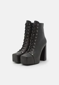 Jeffrey Campbell Akita - Lace-Up Ankle Boots - Black -winter shoes Sales 2023 0312a0ea2ce949f999bfca12cdadb418
