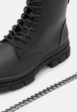 YOURTURN Unisex - Lace-Up Ankle Boots - Black -winter shoes Sales 2023 061f8e7e2b4340cbad09ae0d48bde576
