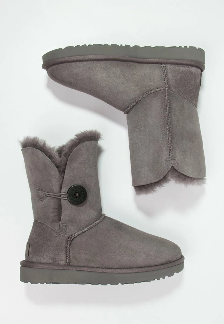 Ugg Bailey Button Ii - Classic Ankle Boots - Grey 3 Ugg Bailey Button Ii - Classic Ankle Boots - Grey - Image 3