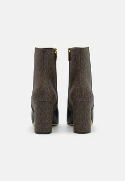 MICHAEL Michael Kors Perla Mid - High Heeled Ankle Boots - Black/Brown -winter shoes Sales 2023 09c6158c6d4f4e718830da1eea4ae229