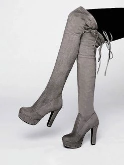 Platform Thigh High Boots Womens Micro Suede Almond Toe Chunky Heel Over The Knee Boots 10 Platform Thigh High Boots Womens Micro Suede Almond Toe Chunky Heel Over The Knee Boots -winter shoes Sales 2023 0a31987c 0674 4006 a984 b0c0013fcf10