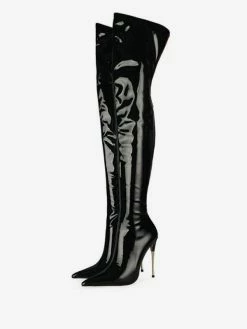 Women's Patent Leather Thigh High Heel Boots Bright Leather -winter shoes Sales 2023 0a9f2588 a745 443e 8a9a 008c5b97a137