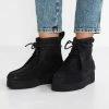 Clarks Originals Wallabee Craft - Platform Ankle Boots - Black