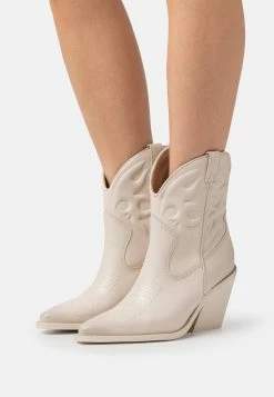 Bronx New Kole - High Heeled Ankle Boots - Off White