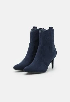Anna Field High Heeled Ankle Boots - Dark Blue -winter shoes Sales 2023 0e680914e9c64fc2a06cc09aaa06dca7