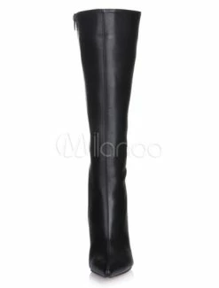 Women's Pointed Toe Wide Fit High Heel Knee High Boots In Black -winter shoes Sales 2023 0fe941ff 35e9 4884 a1c9 a26e8ba8dc4b