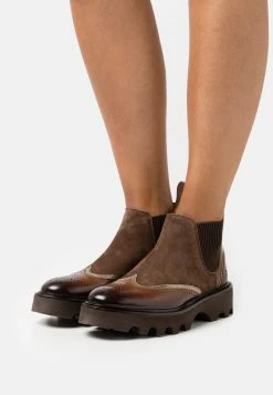 MELVIN & HAMILTON Sally 19 - Platform Ankle Boots - Barista/Aztek/Gold/Wood/Brown/Beige/Lava