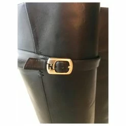 BLACK LEATHER BOOTS FENDI -winter shoes Sales 2023 113400 3