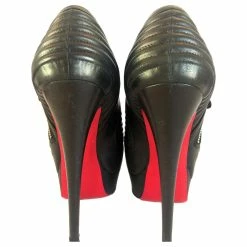 Christian Louboutin Black Leather Futura Platform Ankle Boots -winter shoes Sales 2023 125638 3