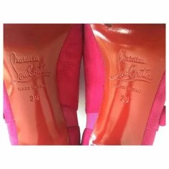 Christian Louboutin Pink Fushcia C'est Moi Suede Leather Platform Ankle Boots -winter shoes Sales 2023 125645 10