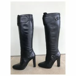 Hermès Leather Boots Black -winter shoes Sales 2023 144947 3