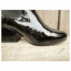 Robert Clergerie Patent Leather Boots 37 New With Slight Original Defect Black -winter shoes Sales 2023 152155 4