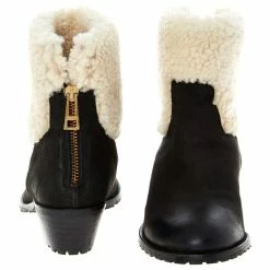 Zadig & Voltaire TEDDY CUIR LEATHER BIKER BOOTS Black -winter shoes Sales 2023 154150 4