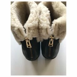 Zadig & Voltaire TEDDY CUIR LEATHER BIKER BOOTS Black -winter shoes Sales 2023 154150 8