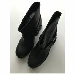 Zadig & Voltaire Roady Leather Biker Boots Black -winter shoes Sales 2023 155394 3