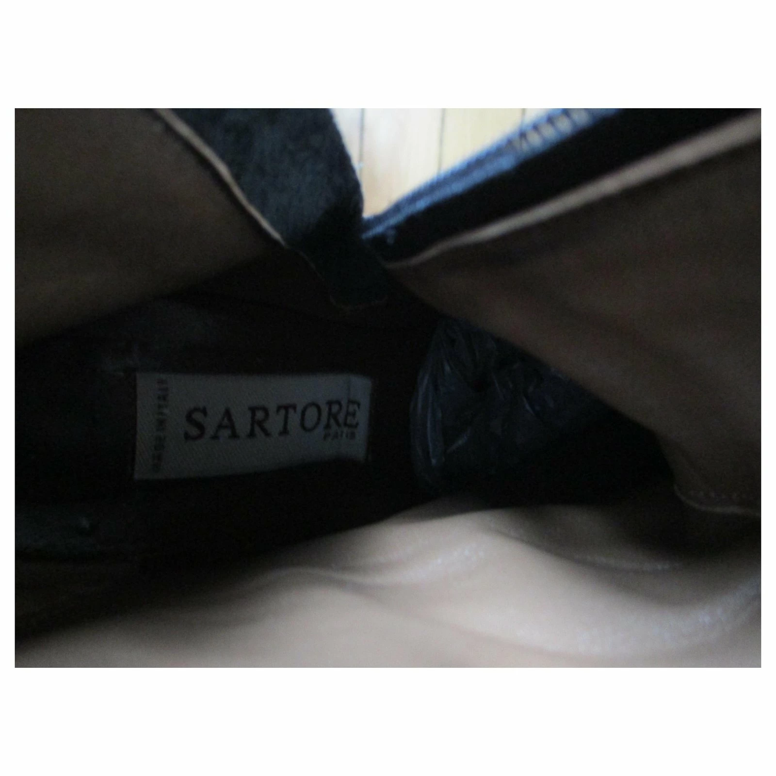 Sartore Sartre, Black Leather Boots, 36,5. 4 Sartore Sartre, Black Leather Boots, 36,5. - Image 4
