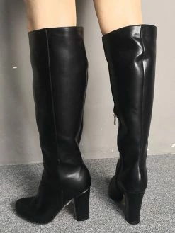 Knee High Boots Womens Black Round Toe Chunky Heel Daily Casual Boots 9 Knee High Boots Womens Black Round Toe Chunky Heel Daily Casual Boots -winter shoes Sales 2023 1565ce23 518e 4ee7 831b 0f3b4c5cbf6a