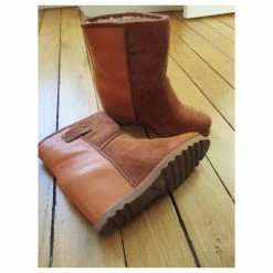 Marc By Marc Jacobs Furry Boots, Wedges, Cognac Leather 36. Caramel -winter shoes Sales 2023 165415 4