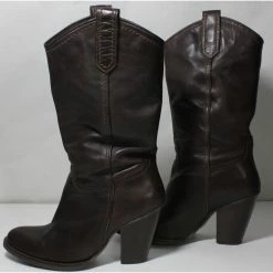 Autre Marque Leather Boots Brown -winter shoes Sales 2023 16571 3