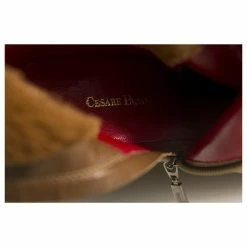 Cesare Paciotti Taupe Suede Sheepskin Leather Boots Slim Heels Pointed Toe 39 Beige Light Brown -winter shoes Sales 2023 167551 8