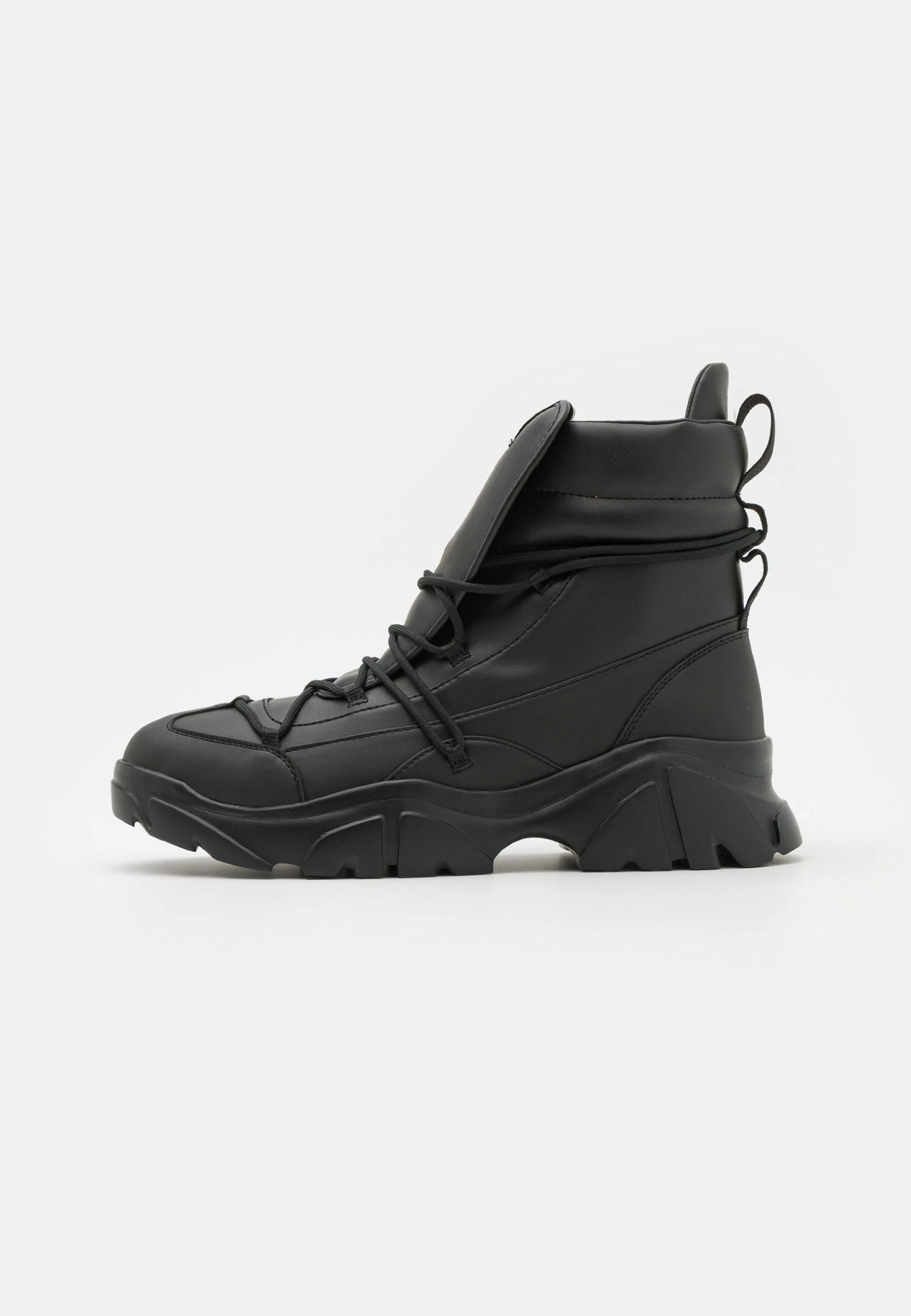 EA7 Emporio Armani Boot Flakes Unisex - Lace-Up Ankle Boots - Full Black 1 EA7 Emporio Armani Boot Flakes Unisex - Lace-Up Ankle Boots - Full Black