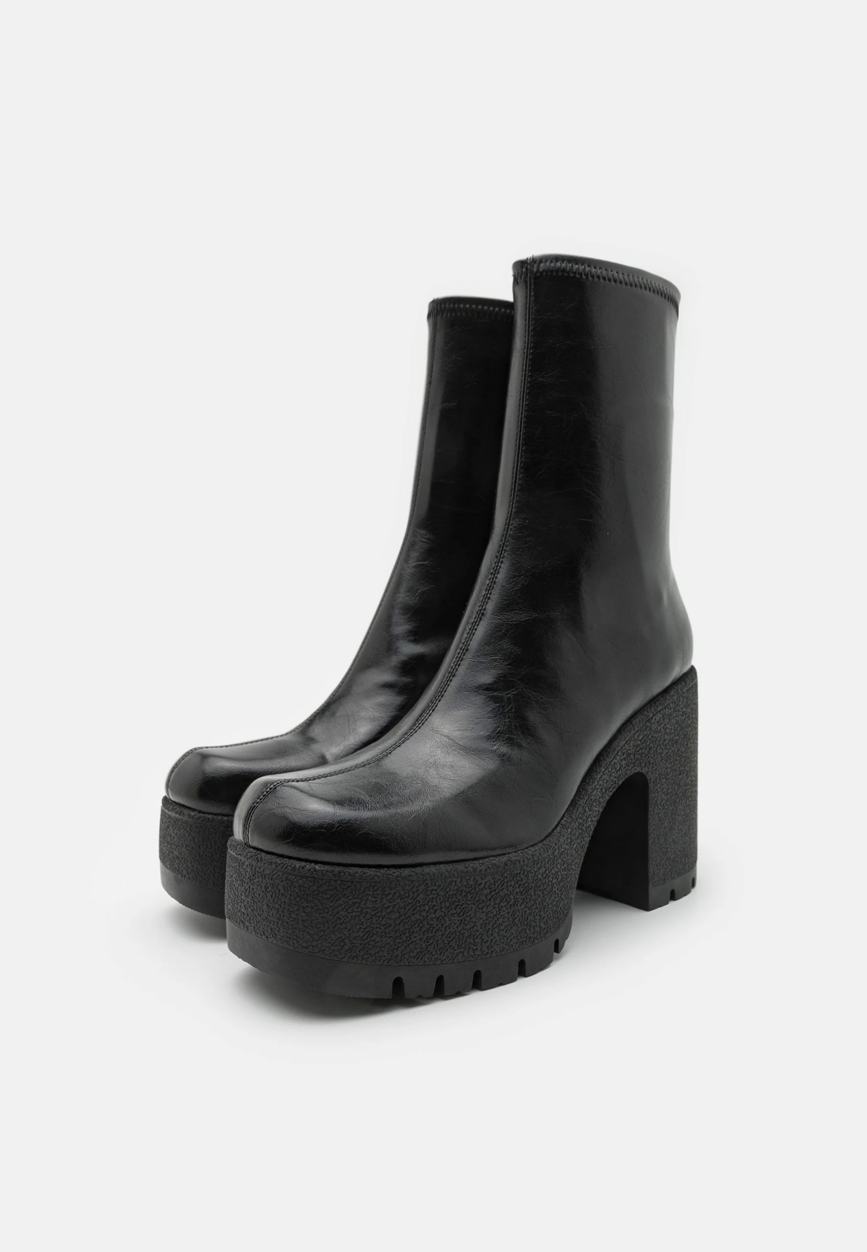 Jeffrey Campbell Refresh - High Heeled Ankle Boots - Black Matte 2 Jeffrey Campbell Refresh - High Heeled Ankle Boots - Black Matte - Image 2
