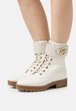 MICHAEL Michael Kors Rory Lace - Lace-Up Ankle Boots - Cream