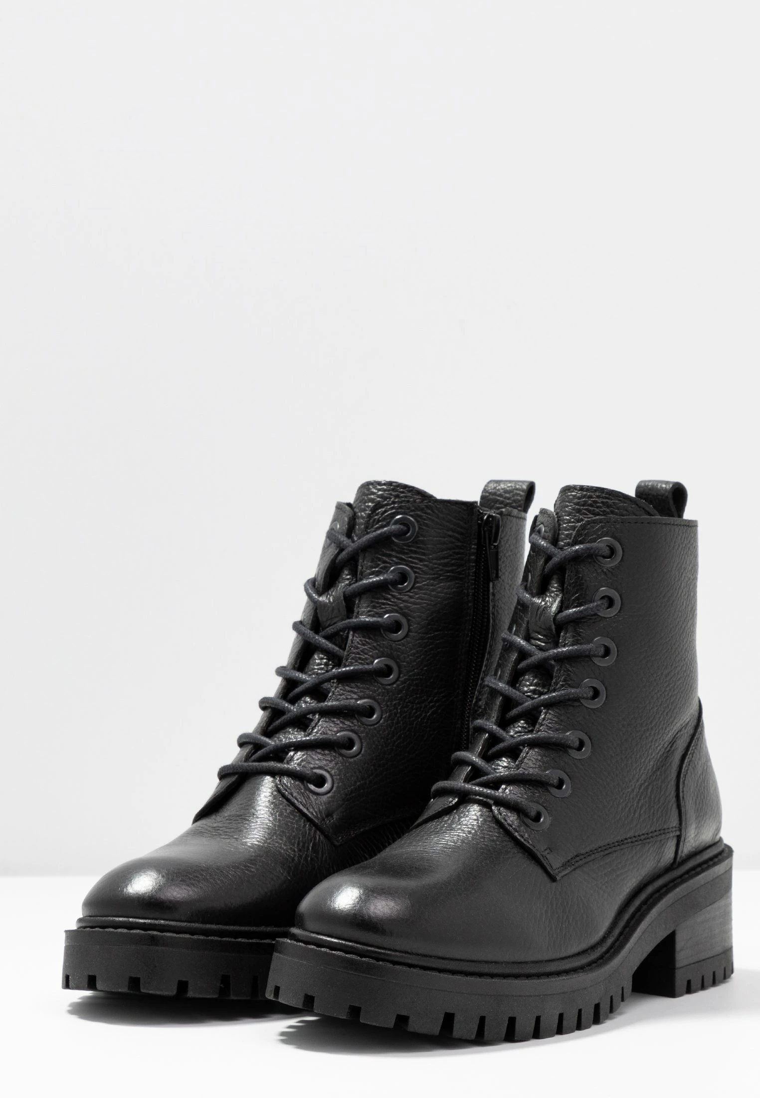 Zign Lace-Up Ankle Boots - Black 5 Zign Lace-Up Ankle Boots - Black - Image 5