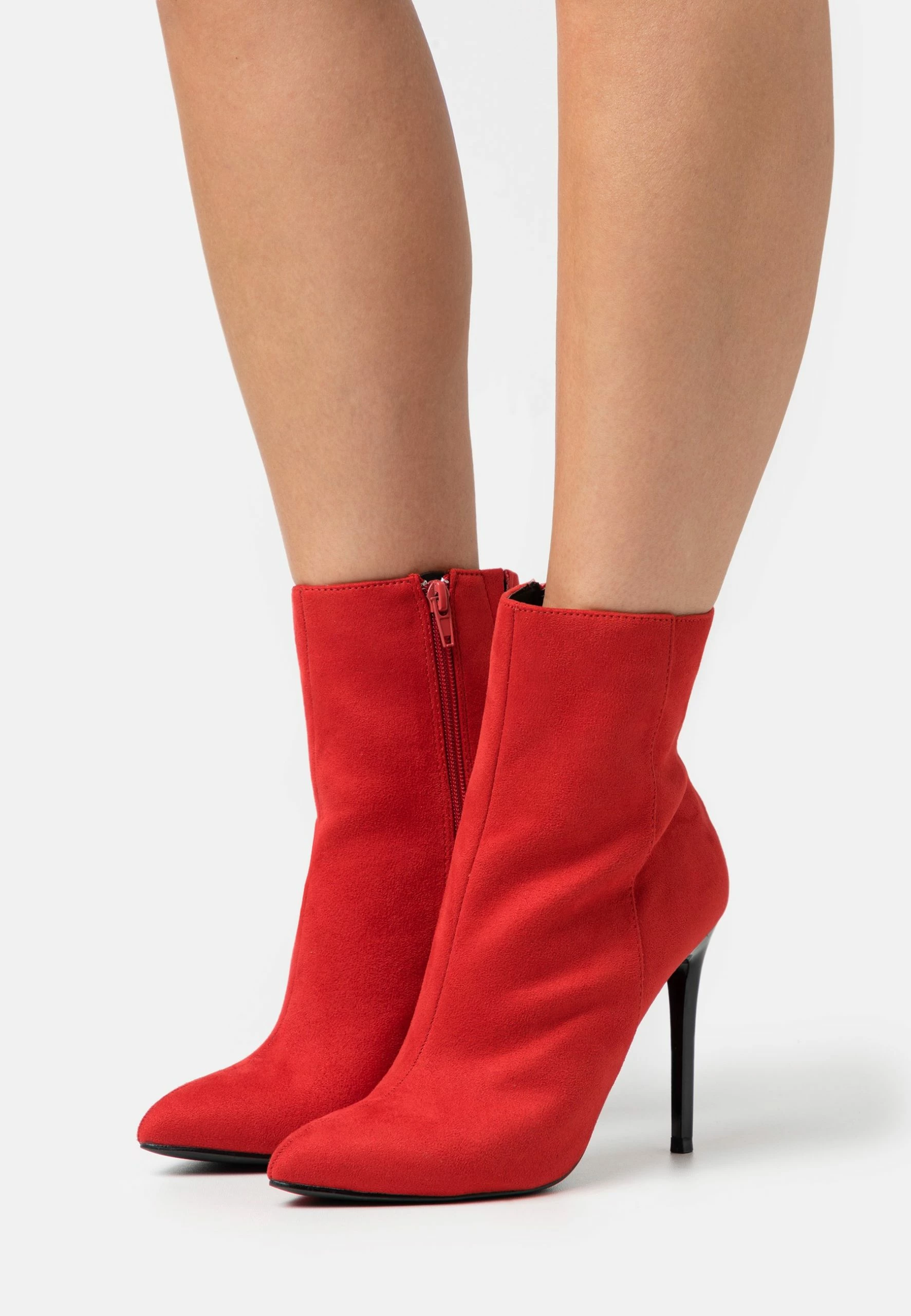 Even&Odd High Heeled Ankle Boots - Red 1 Even&Odd High Heeled Ankle Boots - Red
