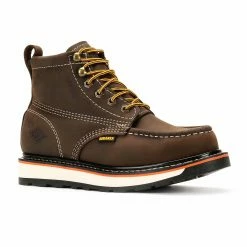 Men's Frontier II Moc Toe 6-Inch Dual Density Work Boots Crazy Brown