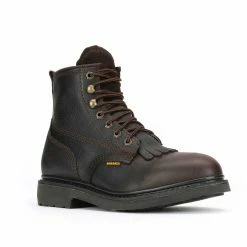 Men’s Bonanza Boondocks 6-Inch Lacer Goodyear Welts Work Boots Brown