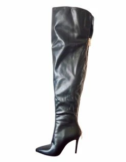 Black Thigh High Boots Womens Zipped Pointed Toe Stiletto Heel Boots 9 Black Thigh High Boots Womens Zipped Pointed Toe Stiletto Heel Boots -winter shoes Sales 2023 20161027092049297600