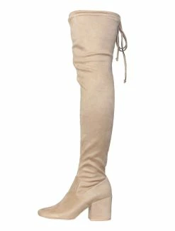 Womens Thigh High Boots Elastic Fabric Solid Color Square Toe Chunky Heel Boots 8 Womens Thigh High Boots Elastic Fabric Solid Color Square Toe Chunky Heel Boots -winter shoes Sales 2023 201710181447100962474
