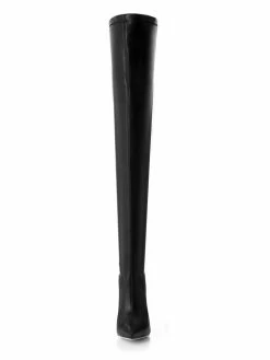 Black Thigh High Boots Womens Pointed Toe Stiletto Heel Over The Knee Boots 9 Black Thigh High Boots Womens Pointed Toe Stiletto Heel Over The Knee Boots -winter shoes Sales 2023 201712261602068308950