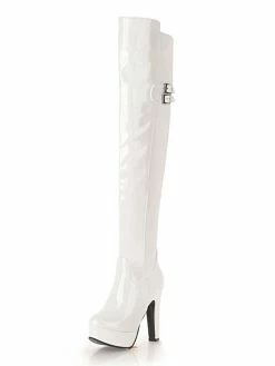 Platform Thigh High Boots Womens Almond Toe Chunky Heel Over The Knee Boots -winter shoes Sales 2023 201808271757587615287