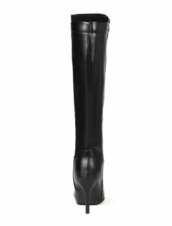 Knee High Boots Womens Solid Color Pointed Toe Stiletto Heel Boots 9 Knee High Boots Womens Solid Color Pointed Toe Stiletto Heel Boots -winter shoes Sales 2023 201810181658042799897