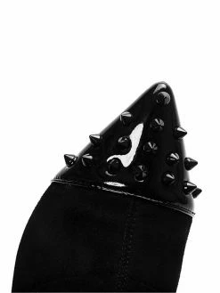 Thigh High Boots Womens Micro Suede Rivets Pointed Toe Stiletto Heel Over The Knee Boots -winter shoes Sales 2023 201909261744497071452