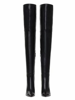 Thigh High Boots Womens Solid Color Pointed Toe Chunky Heel Over The Knee Boots -winter shoes Sales 2023 201909271719598088680