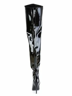 Women Sexy Boots Pointed Toe Zipper Sequins Stiletto Heel Rave Club Black Thigh High Boots -winter shoes Sales 2023 202004101442444906768