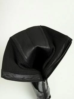 Knee-High Boots Cowhide Black Square Toe Chunky Heel Bright Leather Cowhide Women's Knee Boots 17 Knee-High Boots Cowhide Black Square Toe Chunky Heel Bright Leather Cowhide Women's Knee Boots -winter shoes Sales 2023 202007161745355306281