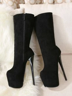 Sexy High Heel Boots Square Toe Zipper Leopard Print Stiletto Heel Street Wear Khaki Thigh Over The Knee Boots -winter shoes Sales 2023 202009301202059702222