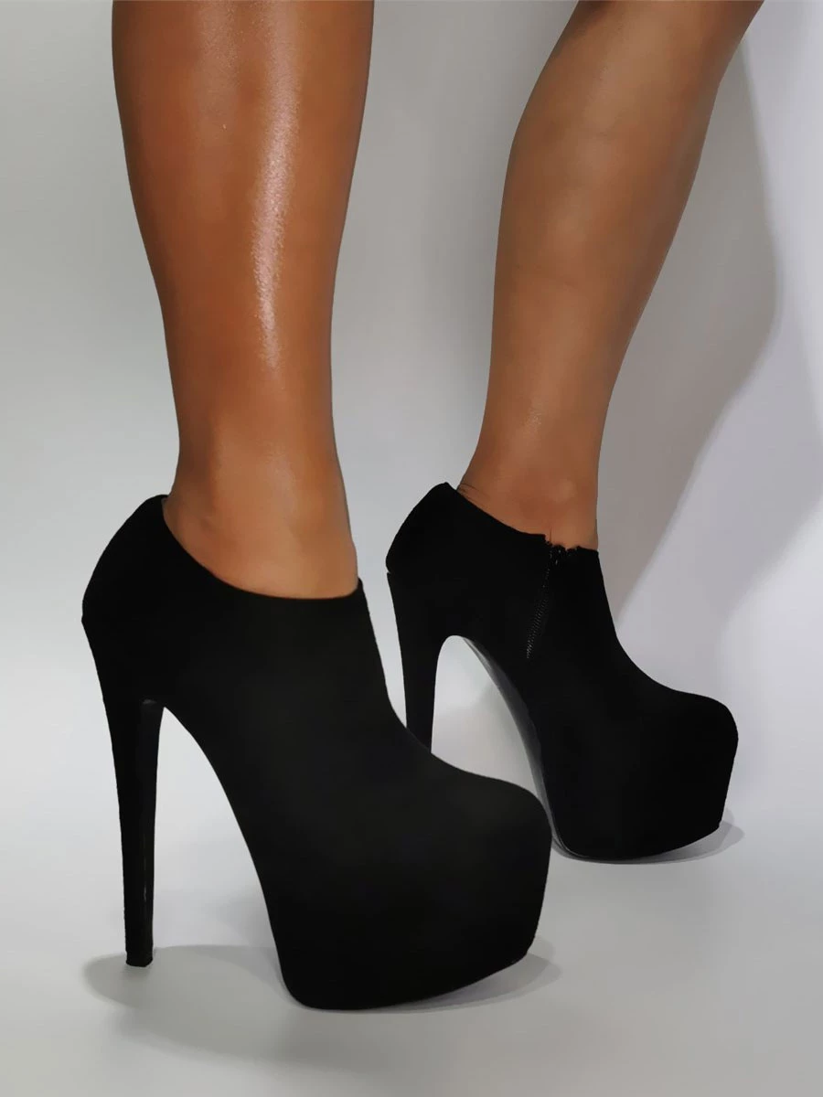 Mens Sexy High Heel Boots Micro Suede Round Toe Daily Casual Black Thigh High Boots Plus Size Shoes 1 Mens Sexy High Heel Boots Micro Suede Round Toe Daily Casual Black Thigh High Boots Plus Size Shoes