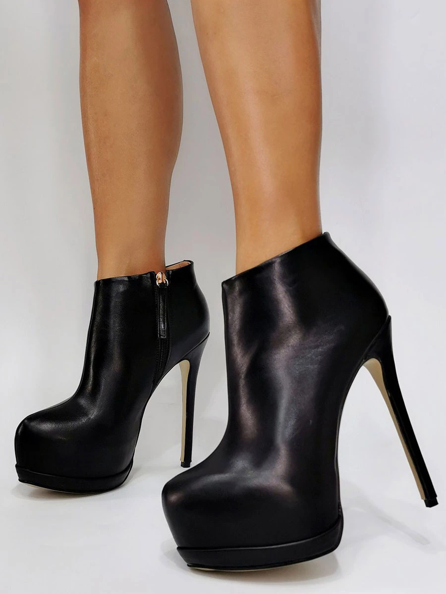 Mens Sexy High Heel Boots Round Toe Flared Heel Ball Black Thigh High Boots Plus Size Shoes 1 Mens Sexy High Heel Boots Round Toe Flared Heel Ball Black Thigh High Boots Plus Size Shoes