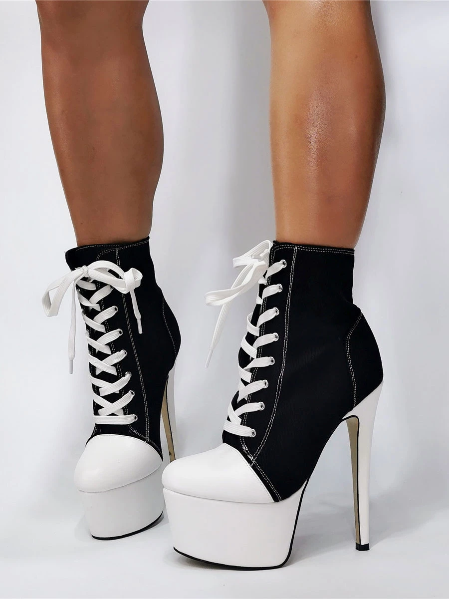 Mens Sexy Boots Round Toe Stiletto Heel Black Thigh High Boots Sexy High Heel Shoes Plus Size Shoes 2 Mens Sexy Boots Round Toe Stiletto Heel Black Thigh High Boots Sexy High Heel Shoes Plus Size Shoes - Image 2