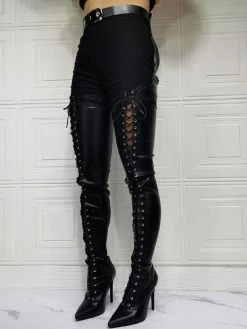 Sexy High Heel Boots Plus Size Pointed Toe Boot Shaft Adjustable Buckle Stiletto Heel Black Thigh High Over The Knee Boots 10 Sexy High Heel Boots Plus Size Pointed Toe Boot Shaft Adjustable Buckle Stiletto Heel Black Thigh High Over The Knee Boots -winter shoes Sales 2023 202103041434053492956