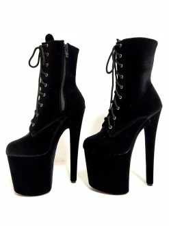 Pole Dance Shoes Women Sexy Boots Open Toe Zipper Geometric Stiletto Heel Red Rave Club Thigh High Boots Over The Knee Boots Stripper Shoes -winter shoes Sales 2023 202106111416156735138