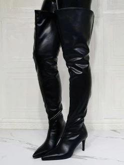 winter shoes Sales 2023 24 Women's Wide Thigh High Heel Boots