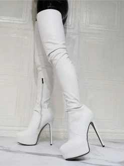 Women's Platform Stiletto Heel Thigh High Heel Boots In Red Patent Bright Leather 18 Women's Platform Stiletto Heel Thigh High Heel Boots In Red Patent Bright Leather -winter shoes Sales 2023 202107281907517885511