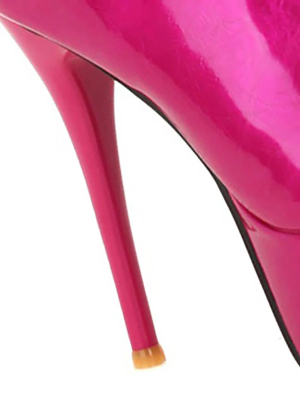 Women's Platform Stiletto Heel Patent Bright Leather Knee High Boots 10 Women's Platform Stiletto Heel Patent Bright Leather Knee High Boots - Image 10